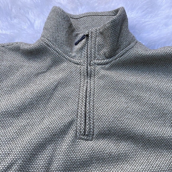 Haggar Cool 18 Pro Mens Jacket Coat Tan Heathered 1/2 Zip Pullover Mock Neck XXL - Picture 3 of 6